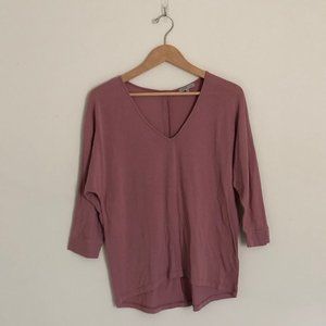 Charlotte Russe | 3/4 Sleeve Pink Shirt